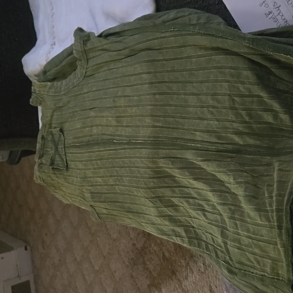 Zenana Washed Ribbed Half Snap Tank Top - Picture 3 of 4